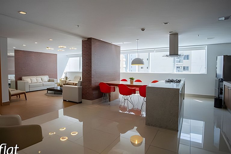 iFlat Brookfiled Towers Maior c/ Varanda 55 mts