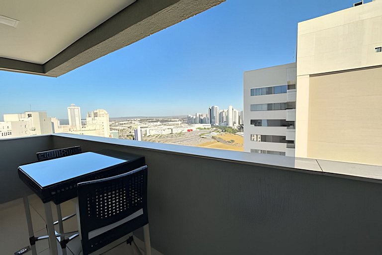 Hospedagem incrível com Vista no Jardim Goiás Flamboyant