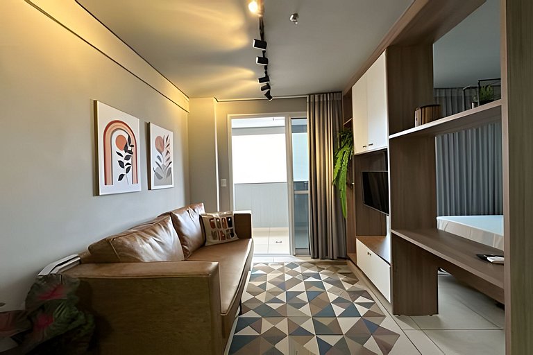 Lindo Flat para hospedagem no jardim goiás