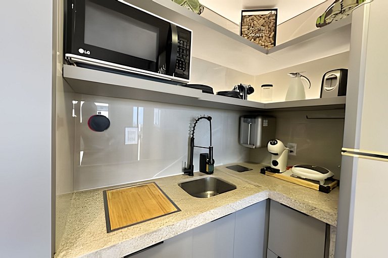 Espetacular Flat moderno e bem equipado no jardim goiás