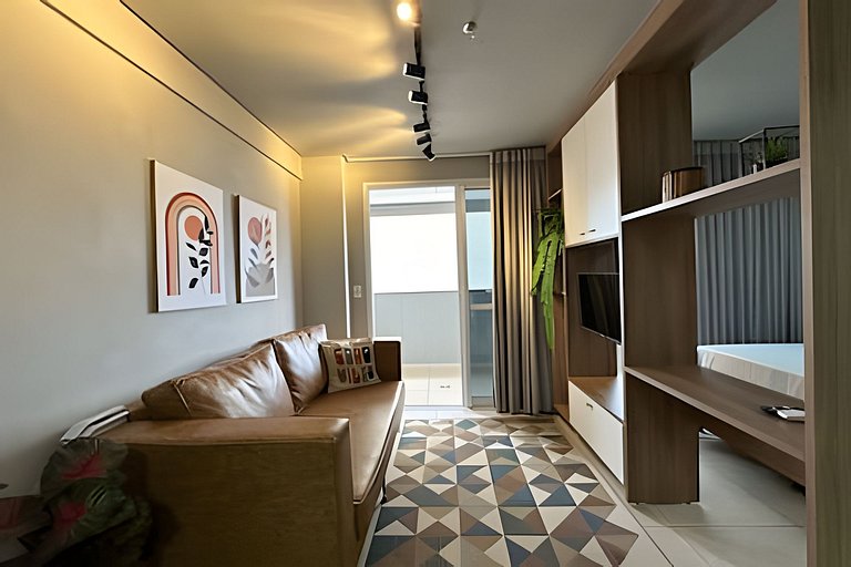 Lindo Flat para hospedagem no jardim goiás