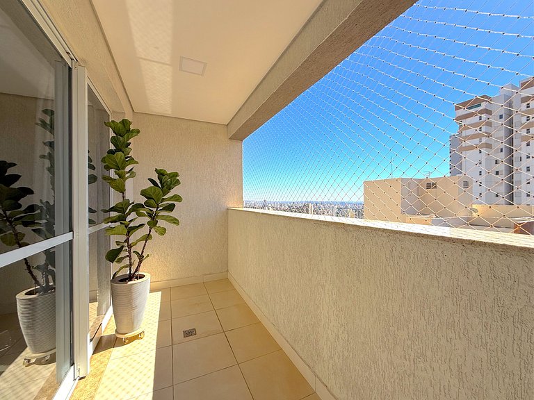 Hospedagem incrível com Vista no Jardim Goiás Flamboyant